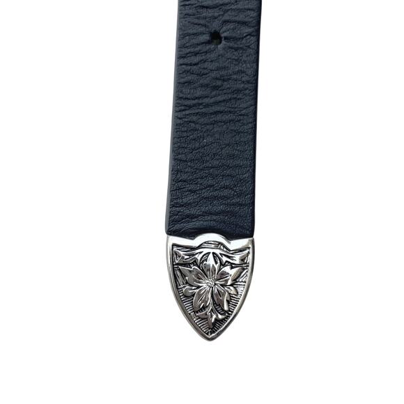 B-Low The Belt Double Buckle Leather Western Belt Silver Hardware Ranch Festival main image 5